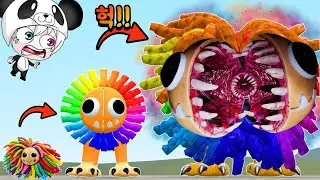 야나비가  몬스터로 진화가 되었다!!  타락한 스프런키와 스마일링 크리터들을 혼자서 다부셔버리는 파워!  애니메이션 상황극 [꿈토이 꿀잼 리액션]