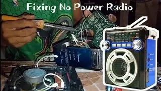 Fixing No Power Radio || HTM || ST- 299LED || Am/Fm/Sw Radio with Mp3 Player