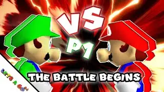 Mario VS Luigi - The Battle Begins (Super Mario 64) Who Will Win?