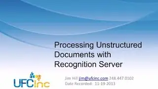 Processing Unstructured Docs with ABBYY FineReader Server by UFC, Inc. Document Capture Software