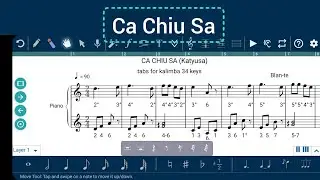 Katyusha | Ca Chiu Sa | tabs for kalimba 34 key