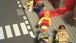Evil Lego  Robot Attacking the City