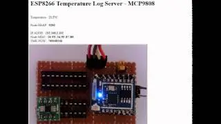 MCP9808 Temperature Data Logger with CBDB ESP8266 module