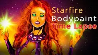 Starfire Body Paint Timelapse Toturial 2018