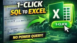 Live SQL Data in Excel | VBA Without Power Query