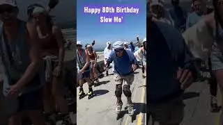 Happy 80th Birthday Slow Mo Pacific Beach 4/9/23 #birthday #easter #shorts