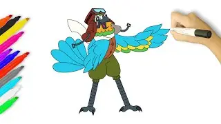 How to Draw Mollie Macaw | Indigo Park