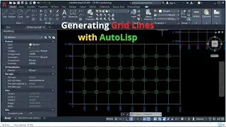 How Create Grid Line in Model Space Using Auto Lisp in AutoCAD