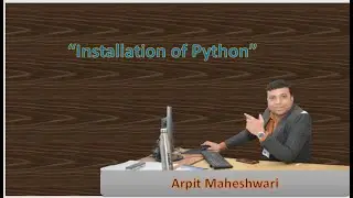 Installation of Python