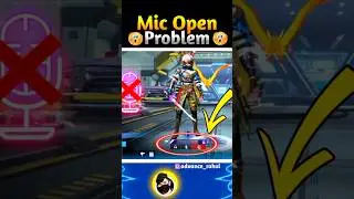 Free Fire mic problem : Free Fire mic has been disabled problem 