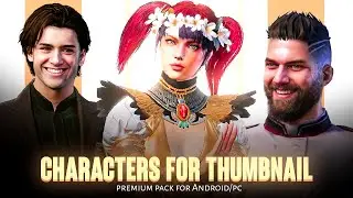 Characters pack for montage thumbnails bgmi/pubg/free fire. Realastic characters pack for thumbnail