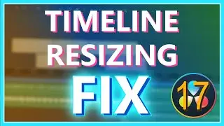 TIMELINE RESIZING FIX IN DAVINCI RESOLVE 17 || Stuck Timeline Fix in DaVinci Resolve 17