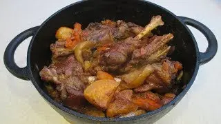 HOW TO COOK A DELICIOUS GOOSE! STEWED GOOSE WITH APPLES AND ORANGE!