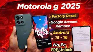 Motorola g 5g 2025 FRP bypass || 2026 Moto G 2025 Factory Reset & Google Account remove Without PC 