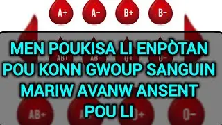 MEN ENPOTANS KI GENYEN LÈW KONN GWOUP SANGUIN MARIW AVANW ANSENT POU LI.