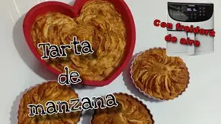 Tarta de manzana en freidora de aire