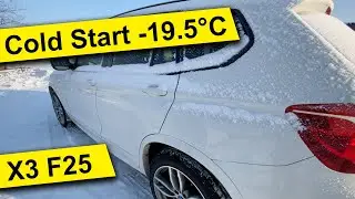 BMW F25 2.0d N47B20 Cold Start -19.5°C
