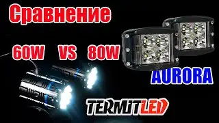 Фары Термит против Авроры  Водительский и рабочий свет 4К