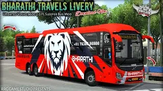 🤩🔥Bharathi Travels Updated Volvo 9600 2.0 Facelift Sleeper Bus Mod | Bussid v4.3.1 | Download Now