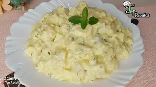 SALADA DE BATATA COM OVOS  - MAIONESE DE GEMAS FEITA A MÃO -Receita de Vó - Top Receitas