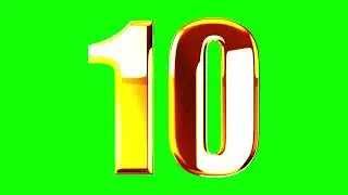 Number from 0 to 10 green screen Free to use #free #greenscreen #greenbackground #chromakey #effect