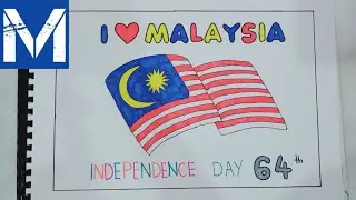Happy Independence Day poster 🇲🇾 | I ❤️ Malaysia |
