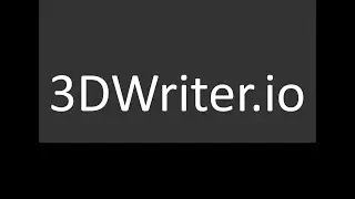 3DWriter.io - Easy written text using your 3D Printer and a pen