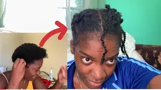 How I Use Two Stand TWIST To Grew MY 4c Hair…length Check
