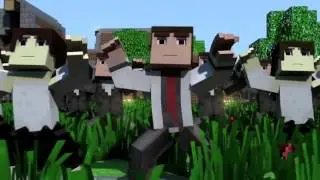 Мультик Майнкрафт - Сумасшедший грифер / Cartoon Minecraft - Crazy griefers