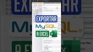 ¿Cómo exportar tus datos de MySQL a Excel fácil y rápido?