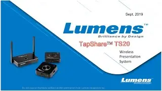 TS20 TapShare Wireless Presentation System Webinar | Lumens