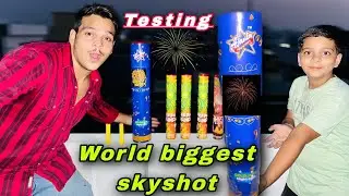 Testing Diwali Stash 2022🔥🧨 || Expensive And Big Sky Shots || Diwali Crackers | Sky Shot Testing 😱