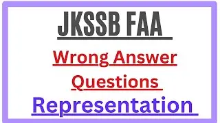 FAA || Wrong Answer Questions || Representation ||