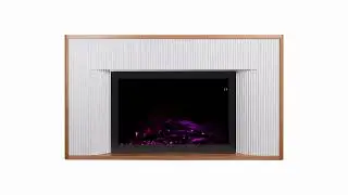 Modern Ember Arrie Smart Electric Fireplace Mantel