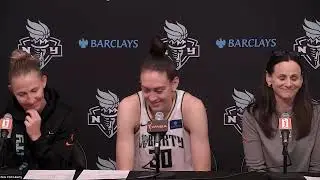 NY Liberty vs Mercury 8/26/24 Postgame w Breanna Stewart, Courtney Vandersloot & Coach Brondello