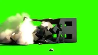 Building Collapse Free Green Screen Stock Footage