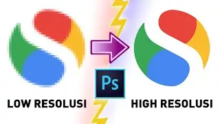 Tutorial Cara Merubah LOGO PECAH Menjadi VECTOR Di Photoshop - How To Convert