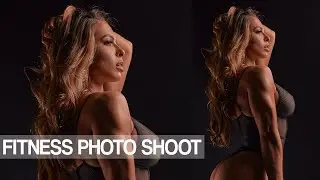 Fitness Model Photo Shoot | Studio with 3 Strobes