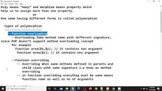 POLYMORPHISM  IN PHP | OOPS IN PHP