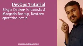 Single Docker in NodeJs & Mongodb Backup, Restore operation setup
