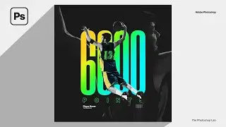 Simple and Easy Sports Social Media Poster Design | Adobe Photoshop