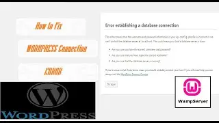 [SOLVED]: Wordpress Wamp Error Establishing Database connection issue