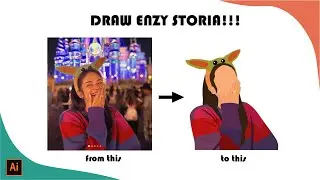 Illustrate People: Tutorial Ilustrasi Enzy Storia with Adobe Illustrator