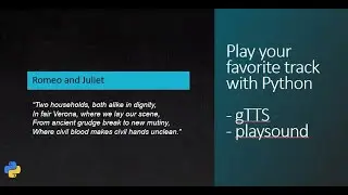 Python | gTTS  | playsound | Play your favorite poems