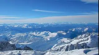 Альпы. Панорама с Мон Блана 4810м.