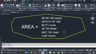 how to find area in multi units in AutoCAD | area calculation