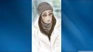 Диджитал арт, рисую на графическом планшете девушку.