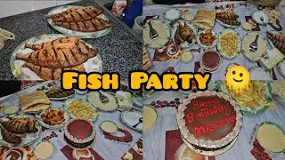 Fish Party at my Home 😍and Fish recipe 😍#food #raziahyder 