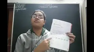Class V English 25-01-2022 by Mrs Nandini Singh English Reader