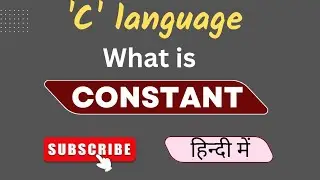 What is constant in c | Types of constant| Constant in c language | Great Programming